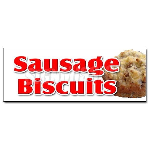 SAUSAGE BISCUITS DECAL sticker gravy breakfast homemade southern fresh, D-24 Sausage Biscuits
